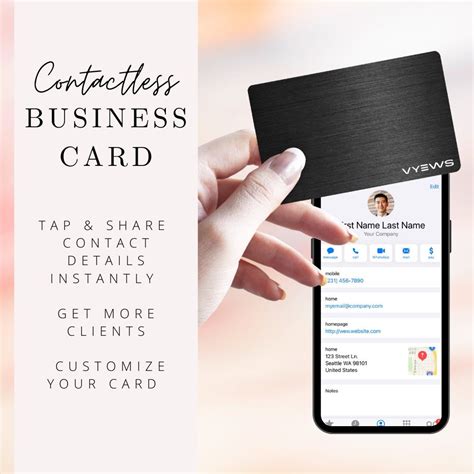 contactless business card app|business cards that you tap.